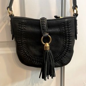 Ralph Lauren Indian Cove Leather Tassel Crossbody